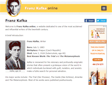 Tablet Screenshot of kafka-online.info